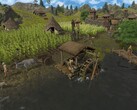 En bild som visar flera karaktärer i Dawn of Man.