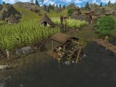 En bild som visar flera karaktärer i Dawn of Man.