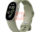 Bild av den påstådda Google Fitbit Edge i färgvarianten Green