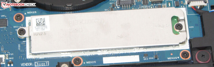 En PCIe-3-SSD fungerar som systemenhet.