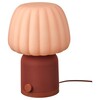 IKEA Kulglass Bluetooth-högtalarlampa i rödbrun/rosa (Bildkälla: IKEA)