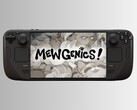 Mewgenics logotyp och Steam Deck.