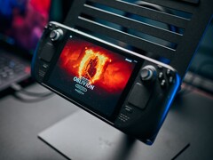 På bilden: Steam Deck kör Oblivion via GeForce Now (Bildkälla: Alex Wätzel från Notebookcheck)