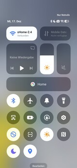 Snabba inställningar