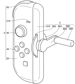 Ett nyligen publicerat Nintendo-patent lägger till vevfunktionalitet och ett slags mekaniskt hjul till Swtich2 Joy-Con (Bildkälla: Nintendo / WIPO)
