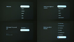 Initial installation utan Google TV-inloggning kan snabbt slutföras. (Bildkälla: Notebookcheck)