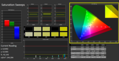 CalMan ColorChecker Mättnadssvepningar