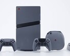 PlayStation 5 Pro 30th Anniversary-konsol i begränsad upplaga i retro-grått med två matchande DualSense-kontroller, en bärväska och en laddningsdocka för kontroller. (Bildkälla: Sony Interactive Entertainment)