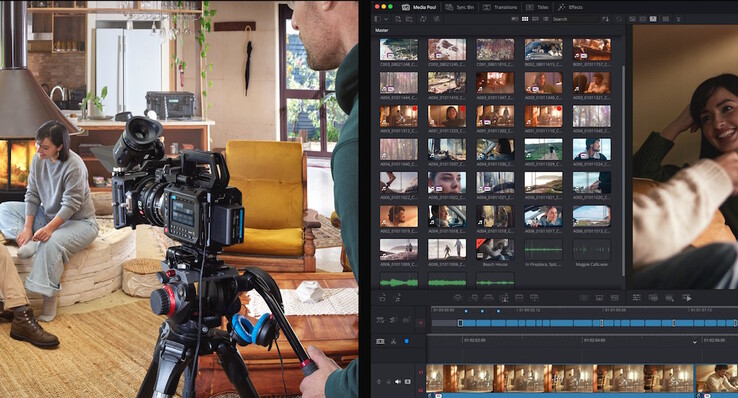 Proxies för livebilder kan automatiskt skickas till Davinci Cloud, och Davinci Resolve-redaktörer på distans kan börja redigera omedelbart. (Bildkälla: Blackmagic)