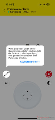 Rak linjefunktion hjälper också