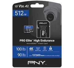 PNY PRO Elite High Endurance microSD-flashkort överlever kontinuerlig videoinspelning i kropps-, bil- och säkerhetskameror. (Bildkälla: PNY)