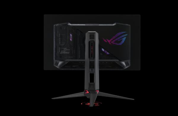 ROG Swift OLED PG27AQDPR – baksida och stativförberett stativ