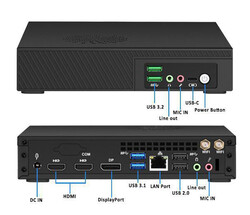 Newsmay Neosmay S2-B560TPM - portar (källa: Newsmay)