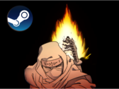 Shinobi: Art of Vengeance låter spelarna styra en shinobi som kan använda närstridsvapen, shuriken och ninjutsu-förmågor. På bilden - en ögonblicksbild från spelets trailer med Steam-logotypen överst. (Bildkälla: Sega på YouTube)