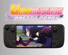 Umamusume: Pretty Derby körs på Steam Deck OLED med logotyp (Bildkälla: Cygames, Steam med ändringar)