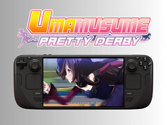 Umamusume: Pretty Derby körs på Steam Deck OLED med logotyp (Bildkälla: Cygames, Steam med ändringar)