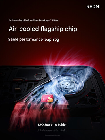 Aktiv kylfläkt på Redmi K90 Ultra (maskinöversatt)