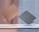 Panther Lake ZenBook 14 OLED lovar upp till 18 timmars webbsurfning på en full laddning. Bilden visar en reklambild med de två färgalternativen för den bärbara datorn.