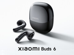 Xiaomi Buds 6 i en av de tre färgerna vid lanseringen.