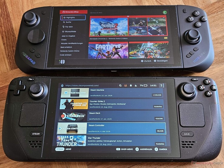 Med M12S-kontrollerna är Switch 2 nästan lika stor som Steam Deck.