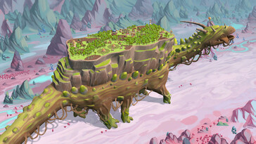 En bild som visar Onbu i The Wandering Village. (Bildkälla: Steam)