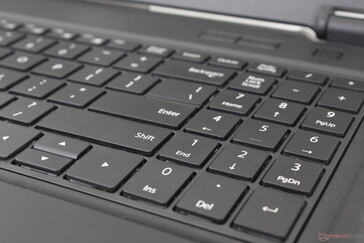 Numpad-tangenterna är svampigare än de vanliga QWERTY-tangenterna