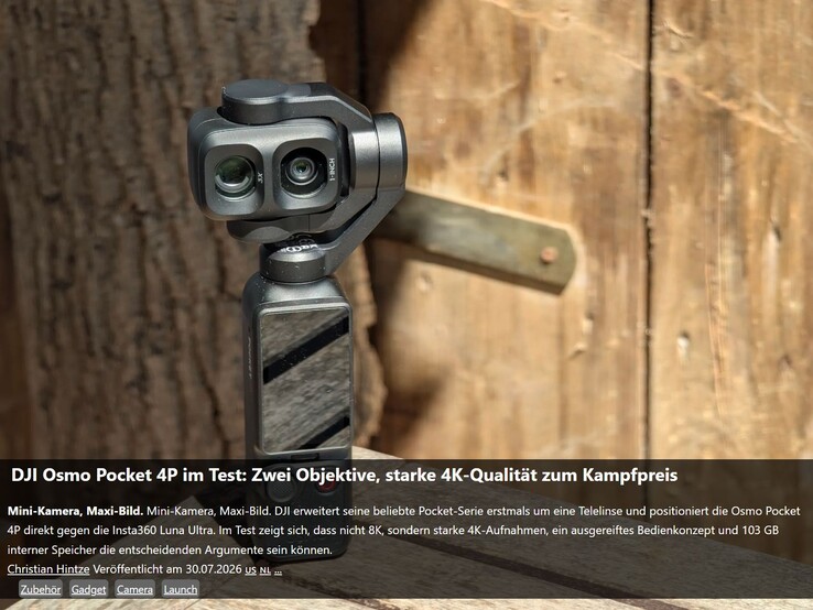 Vår recension av DJI Osmo Pocket 4P