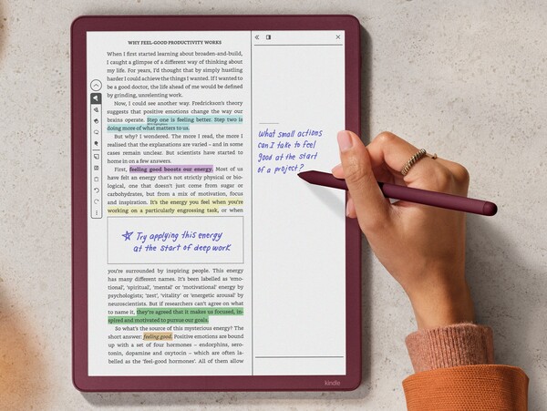 Kindle Scribe Colorsoft levereras med en Premium Pen i förpackningen. (Bildkälla: Amazon)