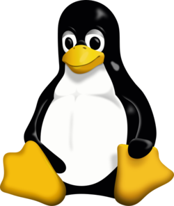 Tux, maskoten för Linux. (Bildkälla: Wikimedia Commons)