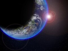 En konstnärsillustration som visar planeten jorden i rymden. (Bildkälla: GuillaumePreat - Pixabay)