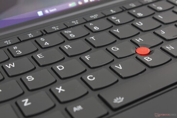Tangentfeedbacken är jämn men inte lika fast som på ett typiskt ThinkPad-tangentbord för bärbara datorer