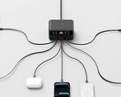 Sju enheter kan strömförsörjas samtidigt via USB-C eller USB-A med en total effekt på maximalt 350 watt.