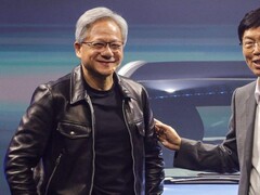 Jensen Huang i sin läderjacka från Tom Ford i Taipei
