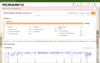 PCMark 10-resultat