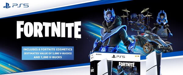 PS5 Fortnite Cobalt Star Bundle släpptes för Black Friday 2024. (Bildkälla: Sony)