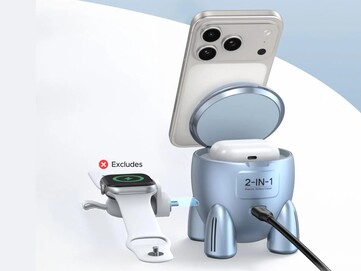 Den kan ladda en iPhone och AirPods samtidigt. (Bildkälla: Ugreen)