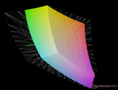 jämfört med Adobe RGB - 67 % täckning