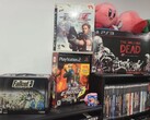 En samling PlayStation-spel på bilden