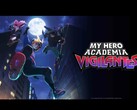Titelkort för My Hero Academia: Vigilantes, med The Crawler, Pop Step och Knuckleduster. (Bildkälla: Bones Film)