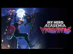 Titelkort för My Hero Academia: Vigilantes, med The Crawler, Pop Step och Knuckleduster. (Bildkälla: Bones Film)