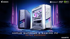 Supreme 5 finns i svart och &quot;ICE&quot;-vit färg beroende på konfiguration (Bildkälla: Gigabyte)