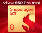 Vivo S50 Pro mini kommer att vara en av de första Snapdragon 8 Gen 5-drivna smartphones när den lanseras inom kort. (Bildkälla: Vivo - redigerad)