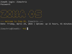 ZimaOS terminal