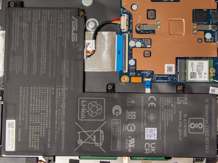 Batteriet i Asus Chromebook CM14 har en kapacitet på 42 Wh.