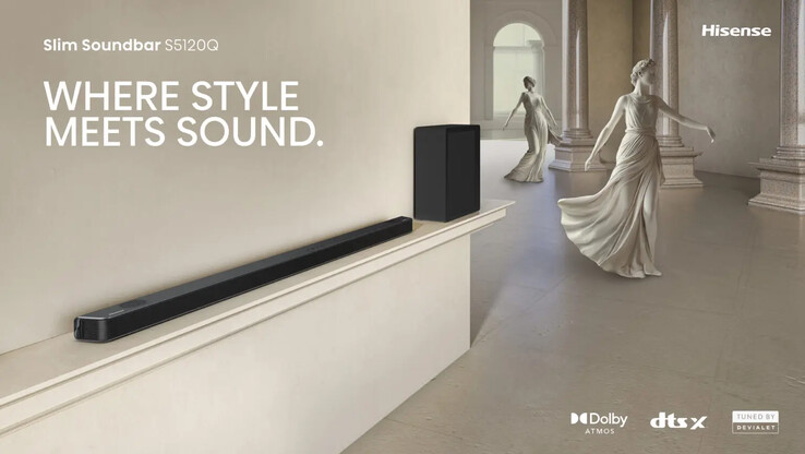 Den slimmade soundbaren Hisense S5120Q (Bildkälla: Hisense)