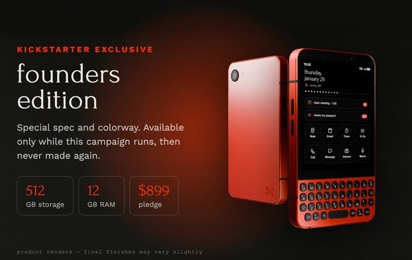Minimal Phone 2 Founders Edition har mer RAM-minne och en speciell färg.