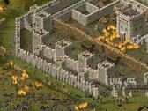 En bild som visar ett slott i Stronghold: Definitive Edition, som nu finns till försäljning på Steam.