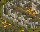 En bild som visar ett slott i Stronghold: Definitive Edition, som nu finns till försäljning på Steam.