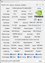 GPU-Z - 1-klicks OC aktiverad