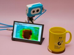 Termisk vy av en varm mugg (Bildkälla: Adafruit)